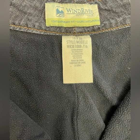 WindRiver Insulated Jeans  Size 16 - Picture 7 of 7